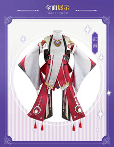 Game Impact Cosplay Yae Miko Cosplay Costumes Yae Miko Cosplay Wig Uniform Anime Chinese Style Halloween Costumes for Women