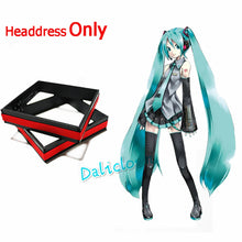 Load image into Gallery viewer, Anime Miku Cosplay Costume Wig Shoes Japan Leather Midi Dress Miku Cosplay Female Halloween Costume Girls JK Uniform Women Men
