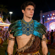 Load image into Gallery viewer, Cosplay Costume Additions Featuring, Gothic Faux Feather-For Carnivals, Party Costume, And Runway Shows
