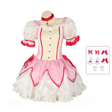 Load image into Gallery viewer, Kaname Madoka Cosplay Costume Wig Anime Puella Magi Madoka Magica Pink Ball Dress Halloween Party Uniform Outfit for Women Girl
