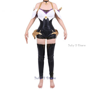 Game LOL Spirit Blossom Ahri Cosplay KDA Tight Costume Sexy Girls Anime Dress Jumpsuits Party Halloween Suits Wig Ears Fullset