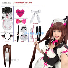 Load image into Gallery viewer, NEKOPARA Chocola Vanilla OVA Game Maid Vanilla Cosplay Costume Maid Dress Maid Outfit   Uniform Cat Neko Girl Women
