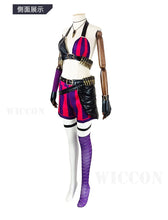 Load image into Gallery viewer, Anime Game LOL Arcane Cosplay Costume Crit Loli Jinx Cosplay Loose Cannon Cosplay Outfit Shoes Wig Sexy Women Carnival Costume
