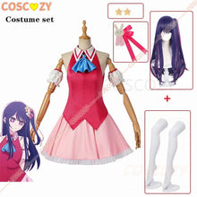 Load image into Gallery viewer, New Arrival Ai Hoshino Cosplay Costume Oshi No Ko Cosplay Wig Red Dress Bunny Hairpin Performance Dress Women Event Party Outfit
