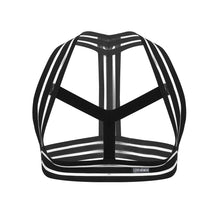 Load image into Gallery viewer, CLEVER-MENMODE Arnes Hombre Mens Bondage Harness Shoulder Body Chest Straps Lingerie Muscle Elastic Harness Halter Neck Straps
