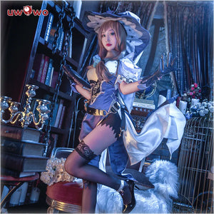 In Stock UWOWO Lisa Cosplay Game Genshin Impact Lisa Witch of Purple Rose Halloween Costume Special The Librarian Sexy Dress