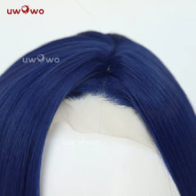 Load image into Gallery viewer, UWOWO League of Legends/LOL: Caitlyn Sheriff of Piltover Cosplay Wig High Quality Dark Blue Hair

