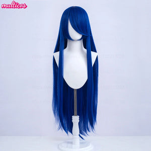 High Quality Anime 100Cm Long Staight Cosplay Wig Black White Red Pink Brown Gold Blue Blonde Purple Heat Resistant Hair Wigs