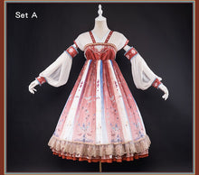 Load image into Gallery viewer, Lolita UWOWO Lolita Dress Chinese Traditional Fashion Dress Original Design Sunglow of Dunhuang Chinoiserie Lolita Dress
