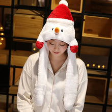Load image into Gallery viewer, Creative Kawaii Cosplay Party  Hat  Christmas Novelty Cap Ear Moving Hat Santa Game Hat Jumping Up Cap
