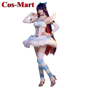 Cos-Mart Anime Panty & Stocking With Garterbelt Panty/Stocking Cosplay Costume Combat Dress Activity Party Role Play Clothing