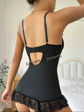 Load image into Gallery viewer, New Sexy Lingerie Sleepwear Sexy Women Lace Nightie Gown Babydoll Underwear Garter Belt Mesh Sexy Costumes Nightwear
