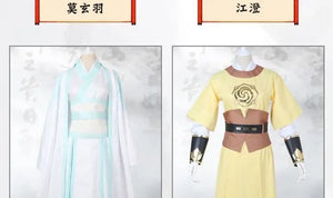 Grandmaster Of Demonic Cultivation Wei Wuxian Yi Ling Jiang Cheng Jiang Yan Li Lan Wangji Cospaly Costume Han Fu Halloween