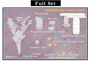 IN STOCK UWOWO 2D Le Malinn Cosplay with Ears Live Cosplay Rabbit Costume Bodysuit Outfit Onepiece For Girls Women