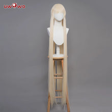 Load image into Gallery viewer, UWOWO Chii Cosplay Wig Anime/Mangaa Lolita Pink Bow Clamp Chii Wig Light Yellow Long Hair Halloween Wigs
