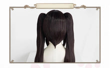 Load image into Gallery viewer, UWOWO Chocola Cosplay Wig 80cm Long Twin-tail Chocola/Chocolate Hair Matte Synthetic Heat Resistant Fiber
