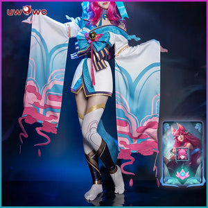 Ahri Spirit Blossom LOL Cosplay Costume Spirit Blossom Ahri Cosplay Costume Hot Halloween Game Cost