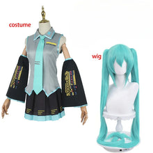 Load image into Gallery viewer, Anime Miku Cosplay Costume Miku Japan Maid May Output Dress Suit Headwear Wig Halloween Costume For Women Girl Adult
