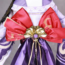 Load image into Gallery viewer, High Quality Genshin Impact Raiden Shogun Cosplay Costume Carnival Uniform Wig Anime Halloween Costumes Women Game Beelzebul
