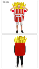 Load image into Gallery viewer, Cosplay French Fries Costumes for Kids Cos Snack Ketchup Tomato Paste Chocolates Butter Sauce Mustard Clothing Halloween Cos # 1
