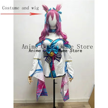 Load image into Gallery viewer, Ahri LOL Cosplay Costume Wig Ear Spirit Blossom League of Legends Cosplay Outfits Anime Halloween Party Costumes for Women Girl
