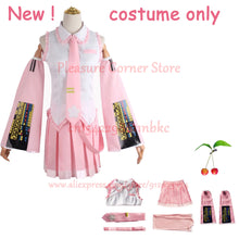 Load image into Gallery viewer, NEW Pink Miku Cosplay Costume Clothes Hatsune Miku MIKU Anime Cosplay Costume JK Skirt Pink Miku Suit Wig Accessories Halloween
