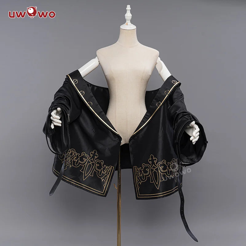 IN STOCK UWOWO Nierr:Automataa 2B Cosplay Costume Officer Uniform Halloween Costumes Uwowo×DISHWASHER1910 Yorhaa 2B Costumes