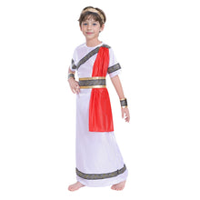 Load image into Gallery viewer, Medieval Cosplay Costume for Kids, Ancient Roman Boy, Greek Emperor Caesar, Historical Outfit for Book Week Day, Halloween Party

