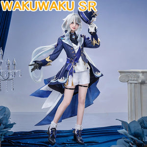 IN STOCK Furina Focalors Cosplay Costume Game Genshin Impact WakuWaku-SR Fontaine Furina Focalors Women Cute Cosplay Costume Hat