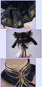 IN STOCK UWOWO Cheshiree Cosplay Game Azur Lanee Cheshiree Cait Sith Crooner Gown Cosplay Costume with shawl Halloween Costume