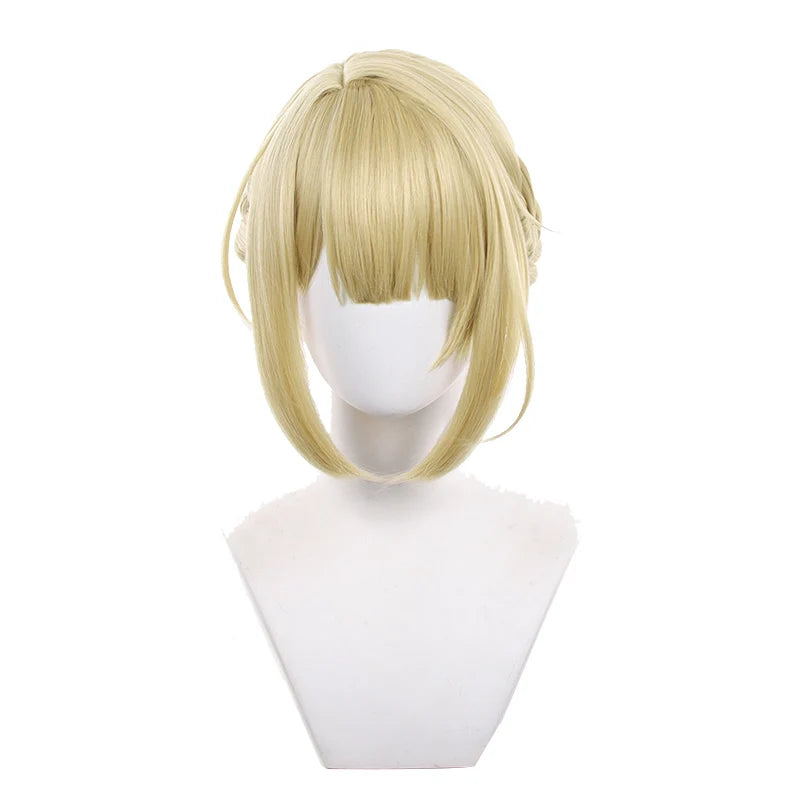 UWOWO Evelyn Wig Game Zenless Zone Zero / ZZZ Evelyn Chevalier Cosplay Wig Yellow Gold Hair Halloween Wig
