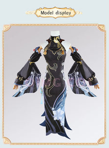 Frostflower Dew Shenhe Cosplay Costume Genshin Impact Adult Uniform Wig Anime Halloween Costumes Women Game Character Outfit