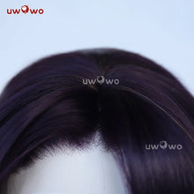 Load image into Gallery viewer, UWOWO Coven Ahri Cosplay Wig Game League of Legend Cosplay Ahri Wig Witch Halloween Hair 75cm Purple Linen Hair
