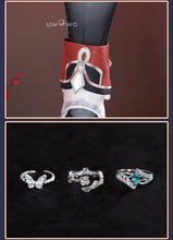 Load image into Gallery viewer, UWOWO Hutao Cosplay Collab Series: Game Genshin impact Hutao Cherries Snow Laden outfit Lantern Rite Cosplay Costume
