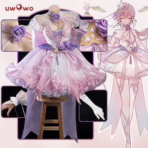 IN STOCK UWOWO Elysia Cosplay Game Honkai Impact 3: Elysia Fanart 'Luminous Sands' Dress Cosplay Cos With Bow Halloween Costume