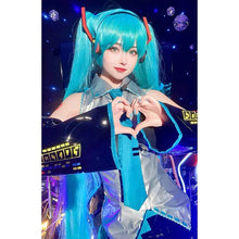 Load image into Gallery viewer, Anime Miku Cosplay Costume Miku Japan Maid May Output Dress Suit Headwear Wig Halloween Costume For Women Girl Adult
