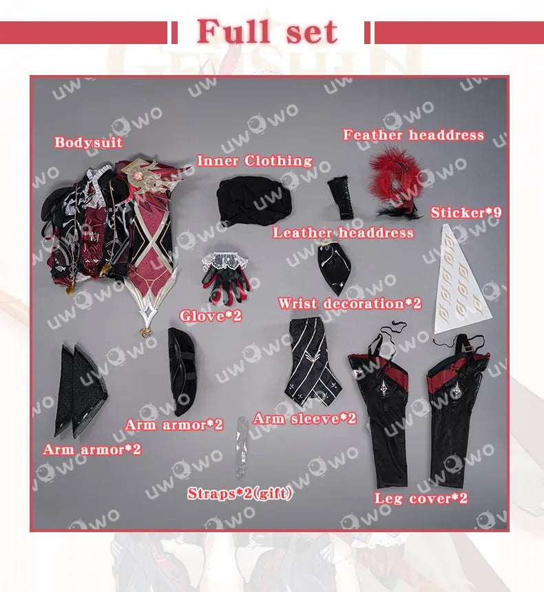 LAST BATCH UWOWO Exclusive Succubus Eula Cosplay Genshin Impact Cosplay Succubus Ver. Halloween Costumes Size S-3XL Game Outfit