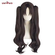 Load image into Gallery viewer, UWOWO Tohsakaa Rinn Cosplay Wig Ishtar Cosplay Wig Cosplay Wig 80cm Long Brown Double Tail
