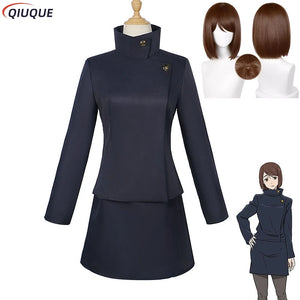 Ieiri Shoko Cosplay Costume Wig Anime Jujutsu Kaisen Shoko Ieiri Cosplay Women Girls Uniforms Adult Child Comic-Con Suit