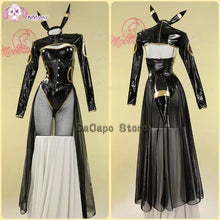 Load image into Gallery viewer, Anime Umbreon Bunny Cosplay Costume Women Kawaii Sexy Leather Bodysuit Socks Hairband Suit Little bee Jumpsuit Halloween Clothes
