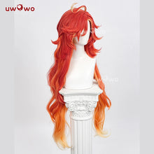 Load image into Gallery viewer, UWOWO Mavuika Wig Game Genshin Impact Mavuika “Pyro Archon” Cosplay Wig Orange Hair Long Hair Halloween Wig
