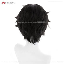 Load image into Gallery viewer, P3RE Amamiya Ren Cosplay Wig Black Wigs P5 JOKER Anime Cosplay Wig For  Kurusu Akira Heat Resistant Synthetic Hair Halloween
