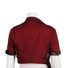 Load image into Gallery viewer, Game FF7 Adult Aerith Gainsborough Costume Cosplay Final Fantasy Remake Halloween Outfit Fancy Women Red Jacket Pink Dress
