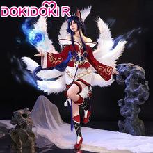 Load image into Gallery viewer, IN STOCK Ahrii Cosplay Costume Game Cosplay【Size XS-2XL】DokiDoki-R Cosplay Costume Ahrii Tails Shoes Plus Size Ahrii Cosplay
