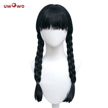 Load image into Gallery viewer, IN STOCK UWOWO Wednesday Halloween Wig Addams Cosplay Wig Women Long Braided Hair
