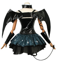 Load image into Gallery viewer, Women Sexy Demon Miku Cosplay Costumes Anime Devil Hatsune Cosplay Uniform Dress Wigs Wings Suit With Horns Tail Halloween Party
