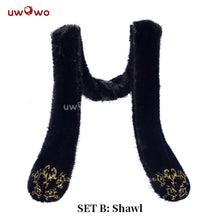 Load image into Gallery viewer, IN STOCK UWOWO Cheshiree Cosplay Game Azur Lanee Cheshiree Cait Sith Crooner Gown Cosplay Costume with shawl Halloween Costume
