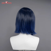 Load image into Gallery viewer, UWOWO Genshin Impact Yelan Liyue Hydro Female Cosplay Wig Short Blue Hair
