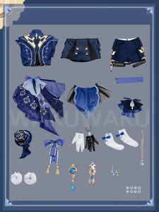 IN STOCK Furina Focalors Cosplay Costume Game Genshin Impact WakuWaku-SR Fontaine Furina Focalors Women Cute Cosplay Costume Hat