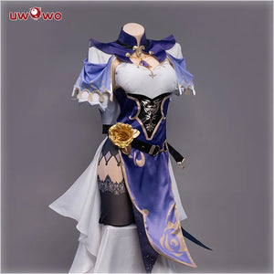 In Stock UWOWO Lisa Cosplay Game Genshin Impact Lisa Witch of Purple Rose Halloween Costume Special The Librarian Sexy Dress
